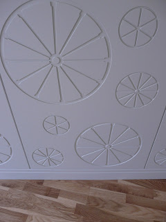 bespoke timber paneling with wheel design by cb3 design architects SJS Property Services
