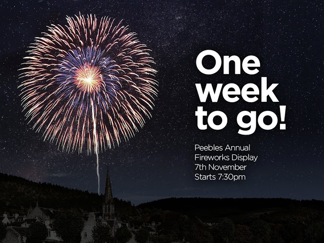 Peebles Annual Fireworks Display flyer for 7th November 2015.