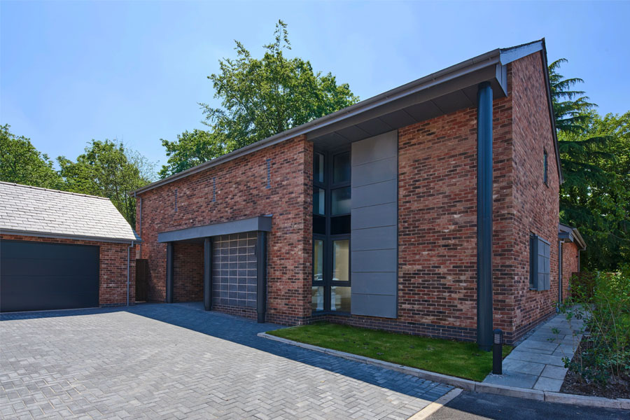 barn conversion, warrington, redbrick, double height glazing, double garage , cheshire