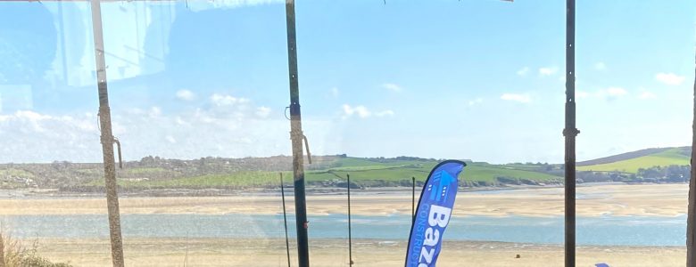 Sea view in Padstow where rear wall of bunglaow has been removed to replace with full height glazing