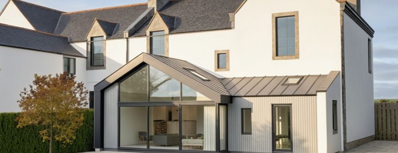 AI generated image of single storey house extension in Peebles by cb3design